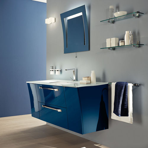 Mobile lavabo sospeso - AMORGOS H60 - TULLI ZUCCARI - in cristallo / contemporaneo / senza ante