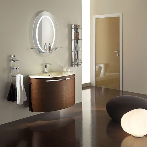 Mobile lavabo sospeso - CREAM PUFFS - TULLI ZUCCARI - in acciaio / contemporaneo / con sportello