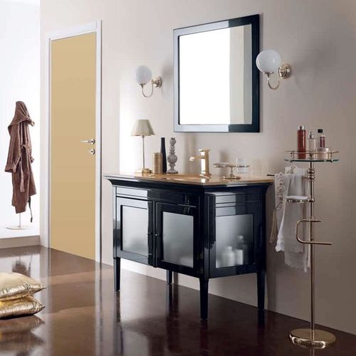 Mobile lavabo da appoggio - CAMELLIA - TULLI ZUCCARI - in legno / contemporaneo / con sportello
