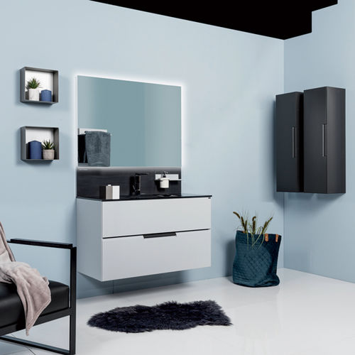 Mobile lavabo sospeso - MAGNETIQUE - TULLI ZUCCARI - in legno / contemporaneo / senza ante