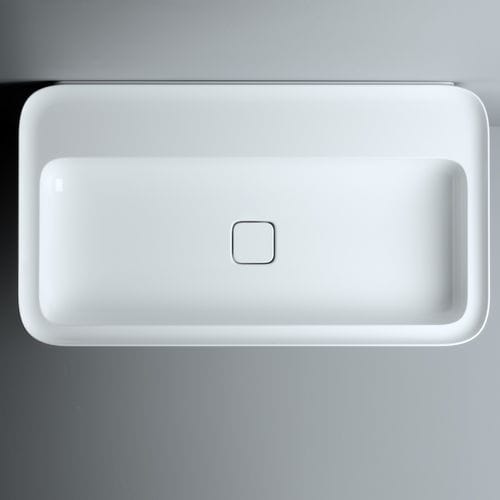 Lavabo sospeso - CAMEO 90X50 H14 - VALDAMA - in ceramica / rettangolare / contemporaneo