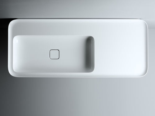 Lavabo sospeso - CAMEO 120X50 H14 - VALDAMA - in ceramica / rettangolare / contemporaneo