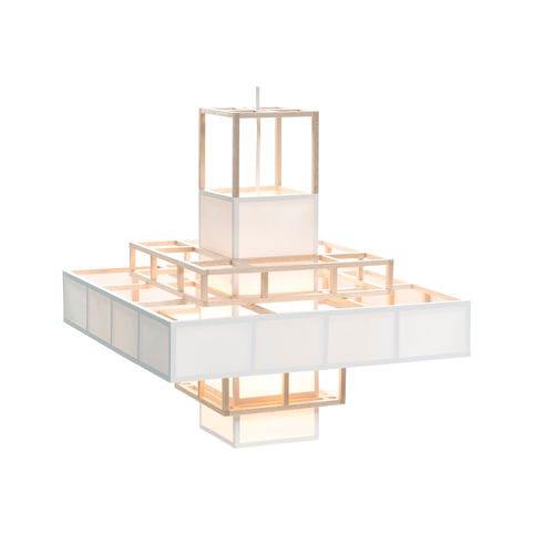 Lampada a sospensione - LIGHTHOUSE - Odesi. Dutch Design Online - in legno / in tessuto / contemporanea