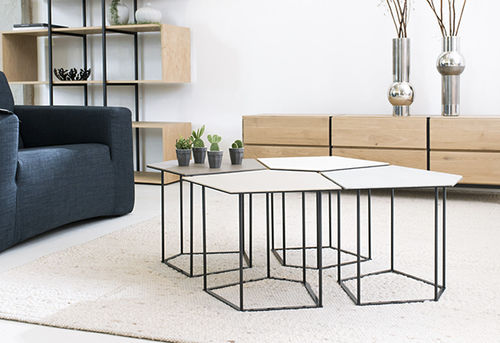 Tavolino basso contemporaneo - PENTA - Odesi. Dutch Design Online - in porcellana / in acciaio / modulare