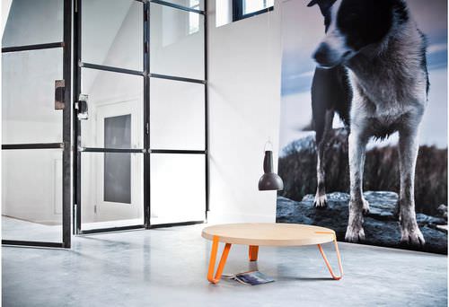 Tavolino basso contemporaneo - LEVEL - Odesi. Dutch Design Online - in legno / rotondo / per uso residenziale