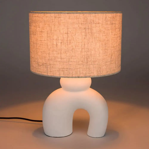 Lampada da tavolo - Bibi - Zuiver - in lino / in ceramica / contemporanea