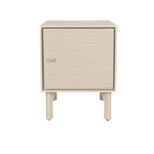 Comodino contemporaneo - Morning - Zuiver - in rattan / con supporto in legno / rettangolare