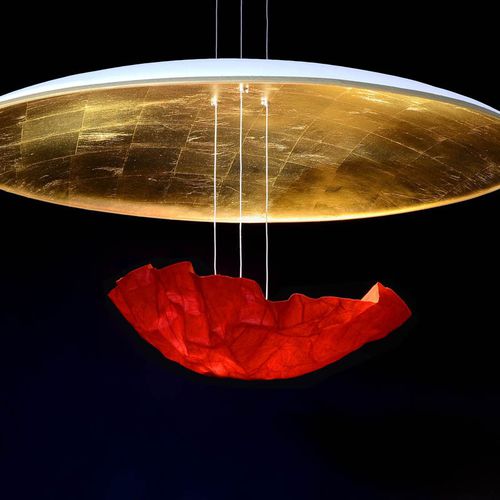 Lampada a sospensione - ECLAIRCIE - CÉLINE WRIGHT  - in acciaio / in carta giapponese / contemporanea