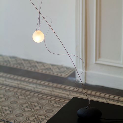 Lampada da tavolo - TI AMO NINO - CÉLINE WRIGHT  - in acciaio inossidabile / in vetro soffiato / in vetro smerigliato