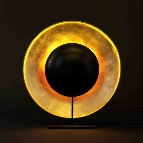 Lampada da tavolo - ÉCLIPSE - CÉLINE WRIGHT  - in acciaio / in carta giapponese / contemporanea