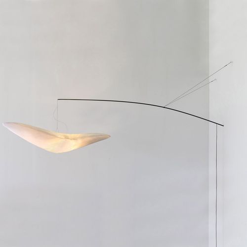 Applique contemporanea - L'OISEAU PERCHÉ - CÉLINE WRIGHT  - da interno / in acciaio / in carta giapponese