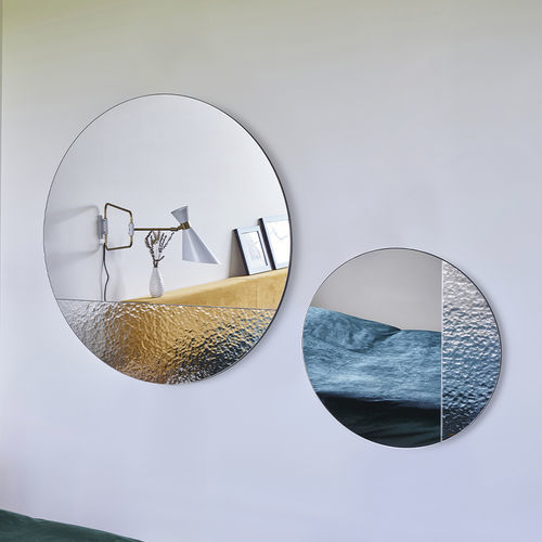 Specchio a muro - CORD   - DEKNUDT MIRRORS  - contemporaneo / rotondo / argentato
