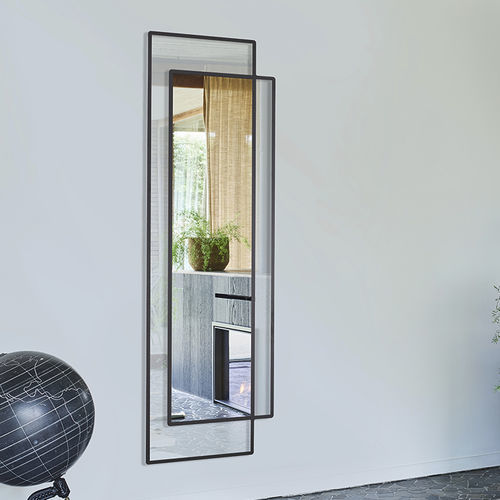 Specchio a muro - Bordo - DEKNUDT MIRRORS  - contemporaneo / rettangolare / in metallo