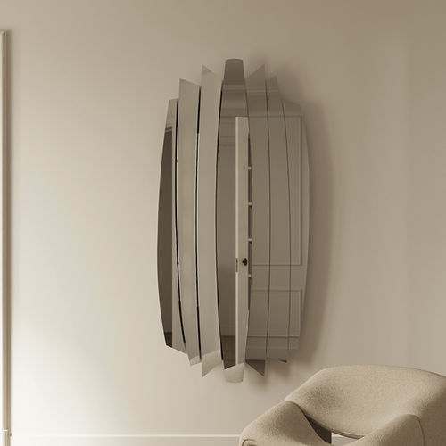 Specchio a muro - Tutti XL - DEKNUDT MIRRORS  - design originale / argentato / verticale