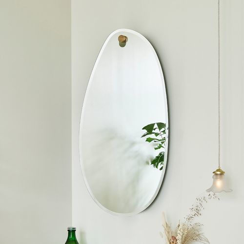 Specchio a muro - Globo Lago - DEKNUDT MIRRORS  - contemporaneo / in rovere / argentato