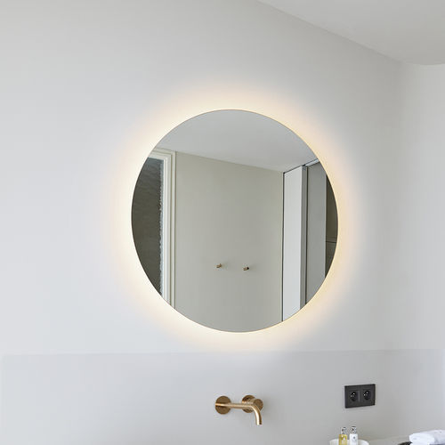 Specchio a muro - Brio Clear S IP44 - DEKNUDT MIRRORS  - contemporaneo / rotondo / argentato