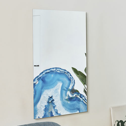 Specchio a muro - Geode - DEKNUDT MIRRORS  - contemporaneo / rettangolare / blu