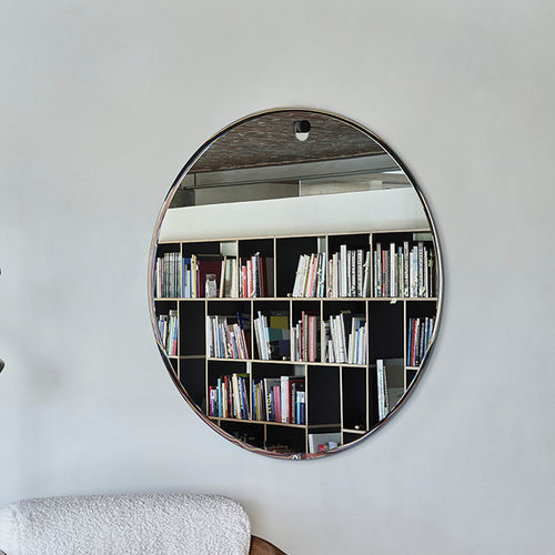 Specchio a muro - Globo L - DEKNUDT MIRRORS  - contemporaneo / rotondo / in rovere