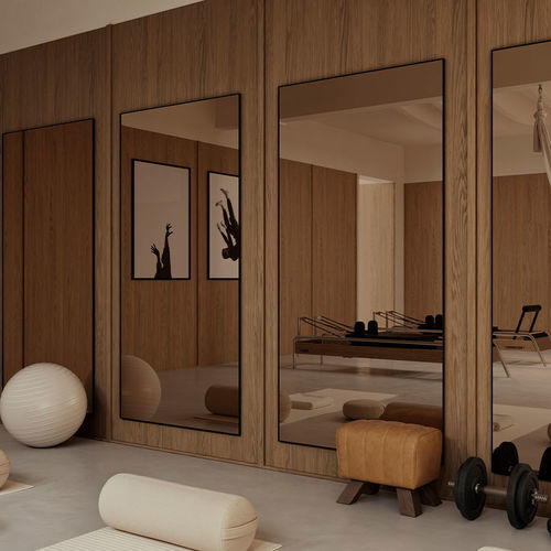 Specchio a muro - LUCKA XXL - DEKNUDT MIRRORS  - da terra / sospeso / contract