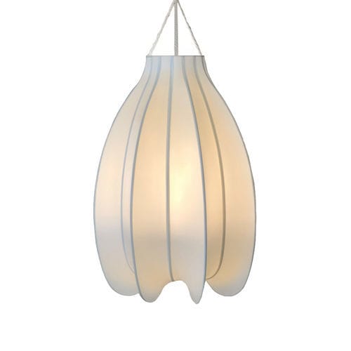 Lampada a sospensione - KABOCHA - GONG - in metallo / in cotone / in seta