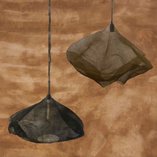 Lampada a sospensione - STELLA - GONG - a rete / design organico / con cavo