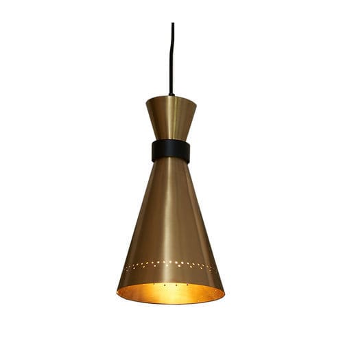 Lampada a sospensione - PEGGY - GONG - in ottone / contemporanea / con cavo