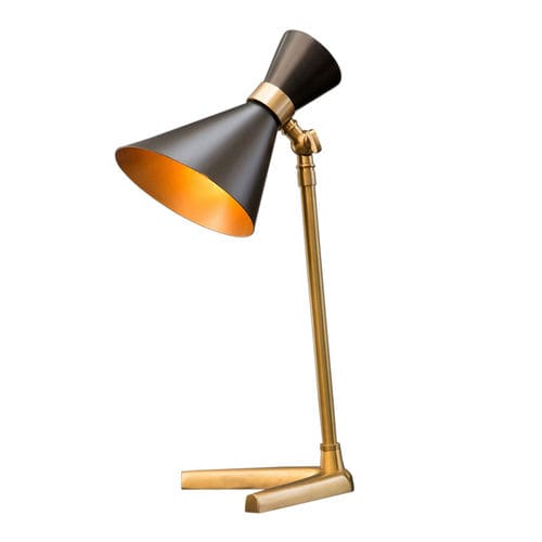 Lampada da comodino - PEGGY - GONG - in ottone / contemporanea / con cavo