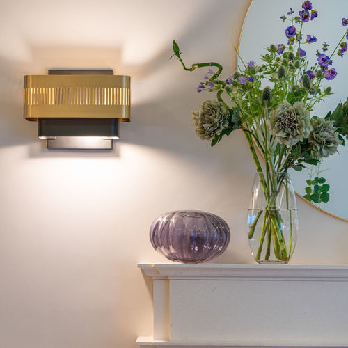 Applique contemporanea - TARYA - GONG - da interno / in ottone / fissa
