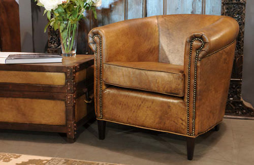 Poltrona classica - VIRGINIA - HAZENKAMP FURNITURES BV - in pelle