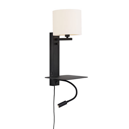Applique contemporanea - FLORENCE/WXL/B/1815/W  - it's about RoMi - da interno / in ferro / in tessuto