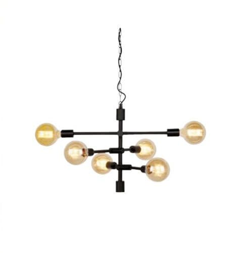 Lampadario contemporaneo - NASHVILLE/H6/B  - it's about RoMi - in ferro / da 6 lampadine / con diffusori sferici