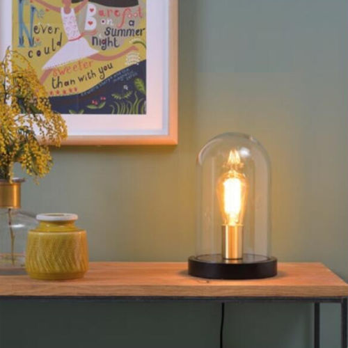 Lampada da tavolo - SEATTLE/T/B  - it's about RoMi - in vetro / in legno / contemporanea