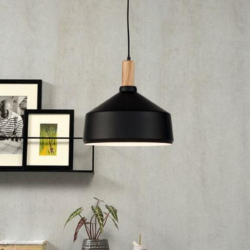 Lampada a sospensione - MELBOURNE/H34/B  - it's about RoMi - in ferro / in legno / contemporanea