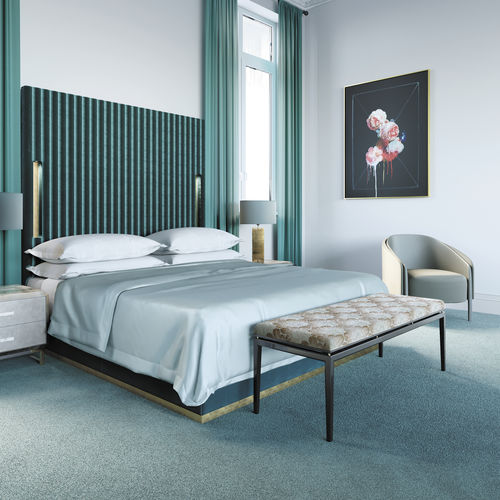 Letto matrimoniale - Plaza - Jetclass - contemporaneo / imbottito / con testiera