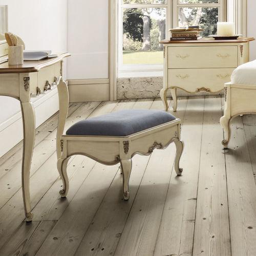 Divanetto imbottito in stile - Glamour - Jetclass - in tessuto / in pelle / con supporto in legno laccato