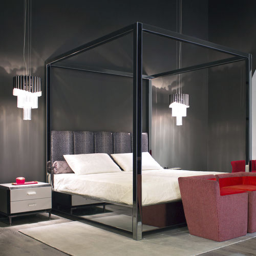 Letto a baldacchino - Charlotte - Jetclass - matrimoniale / contemporaneo / con testiera imbottita