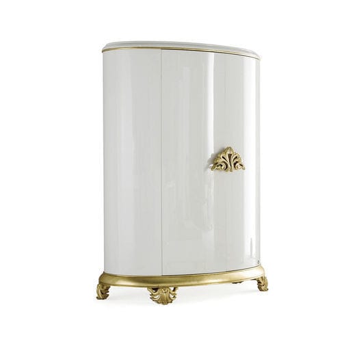 Armadio contemporaneo - Crown - Jetclass - in metallo laccato / con ante battenti / bianco