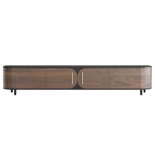 Mobile porta TV contemporaneo - Azure - Jetclass - con vano contenitore / impiallacciato in legno / in metallo laccato