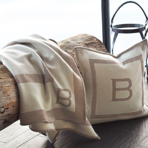 Plaid in lana - B-LOGO   - BALMUIR 