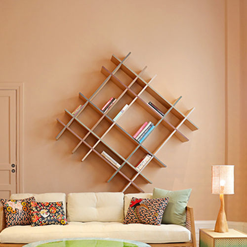 Mensola - CRISS-CROSS - NADA DEBS - contemporaneo / in quercia naturale / multicolore