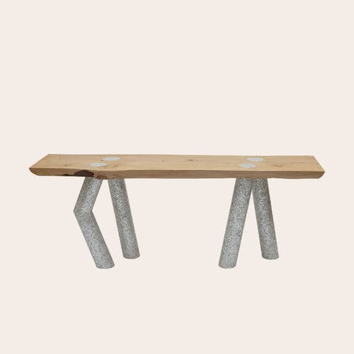 Consolle contemporanea - COMING TO LIFE - NADA DEBS - in cedro / in madreperla / con supporto in legno
