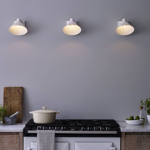 Applique contemporanea - OXFORD 2 : FW595N - ORIGINAL BTC - da interno / in porcellana / conica