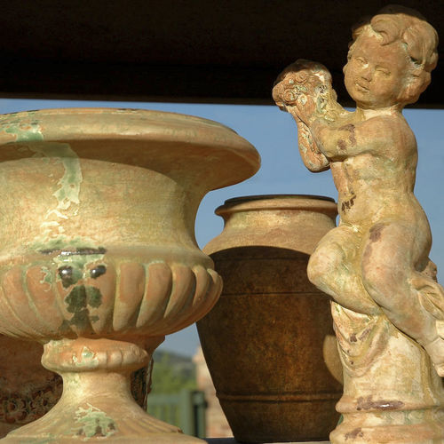 Fioriera in terracotta - TUSCANY - POTERIE LE CHÊNE VERT - rettangolare / rotonda / da esterno