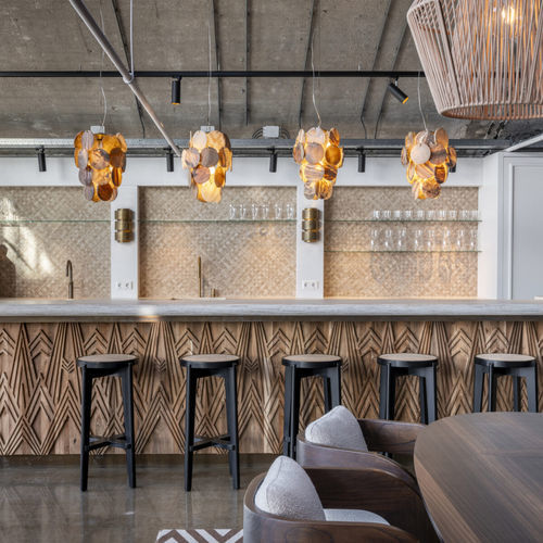 Pannello decorativo per interni - Miles Teak - WONDERWALL STUDIOS - da parete / per arredamento / di rivestimento