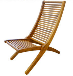 Poltrona contemporanea - CATALINA - PLATO - in teak / pieghevole / da giardino