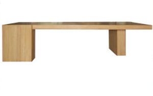 Tavolo contemporaneo - MONOLITH   - PLATO - in teak / rettangolare
