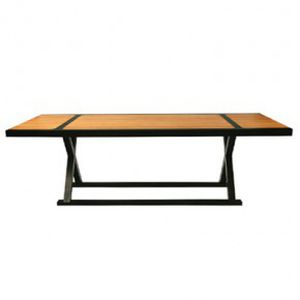 Tavolo contemporaneo - XENOS  - PLATO - in teak / rettangolare / allungabile
