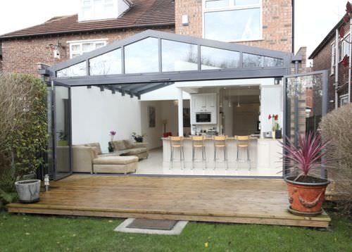 Veranda in vetro - BESPOKE CONSERVATORIES - Apropos Tectonic Limited - in alluminio