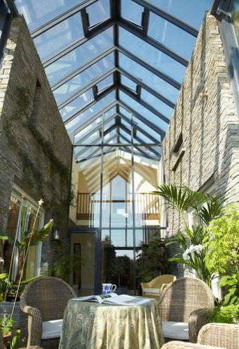 Veranda in vetro - MODERN - Apropos Tectonic Limited - in alluminio