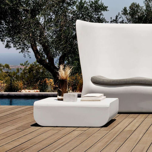 Tavolino basso contemporaneo - NOVA - Myyour - in tessuto / con supporto tessuto / rettangolare